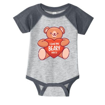 I Love You Beary Much Infant Baby Jersey Bodysuit