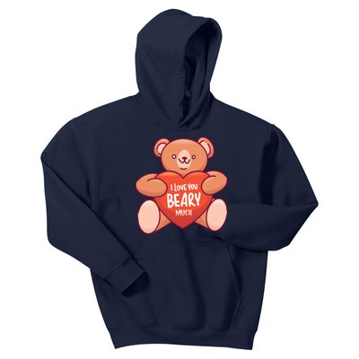 I Love You Beary Much Kids Hoodie