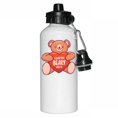 I Love You Beary Much Aluminum Water Bottle