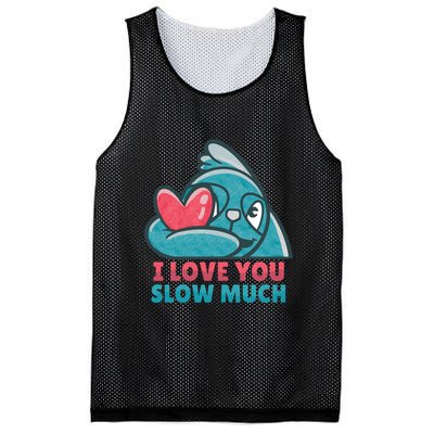 I Love You Slow Much Mesh Reversible Basketball Jersey Tank