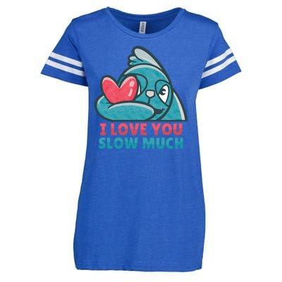 I Love You Slow Much Enza Ladies Jersey Football T-Shirt