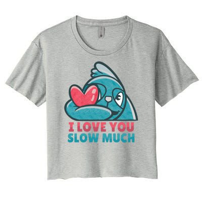 I Love You Slow Much Women's Crop Top Tee