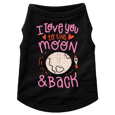 I Love You To The Moon And Back Doggie Tank