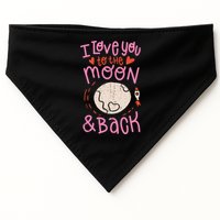 I Love You To The Moon And Back USA-Made Doggie Bandana