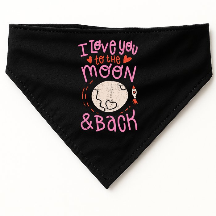 I Love You To The Moon And Back USA-Made Doggie Bandana