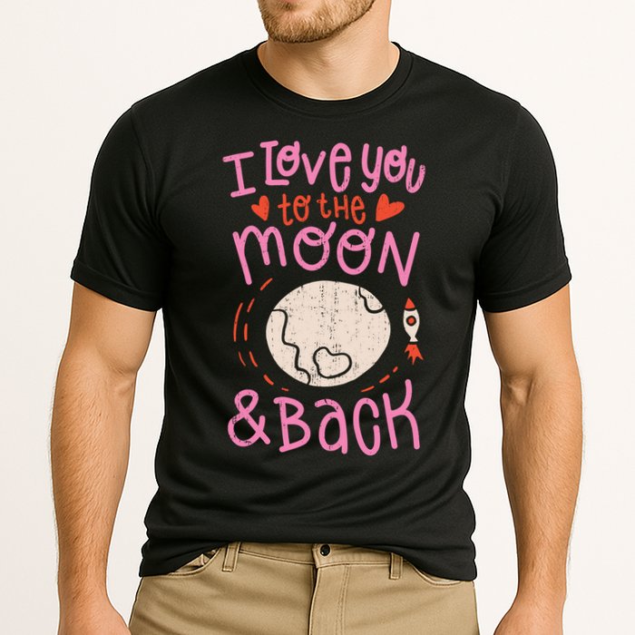 I Love You To The Moon And Back Cooling Performance Crew T-Shirt