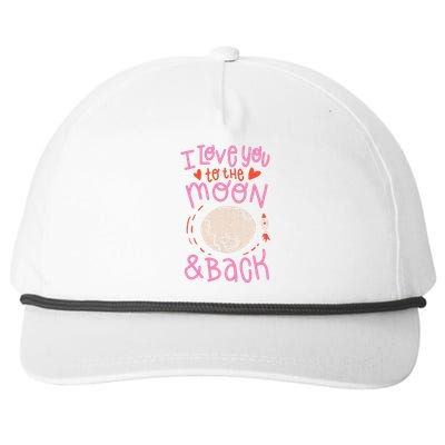 I Love You To The Moon And Back Snapback Five-Panel Rope Hat