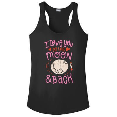 I Love You To The Moon And Back Ladies PosiCharge Competitor Racerback Tank