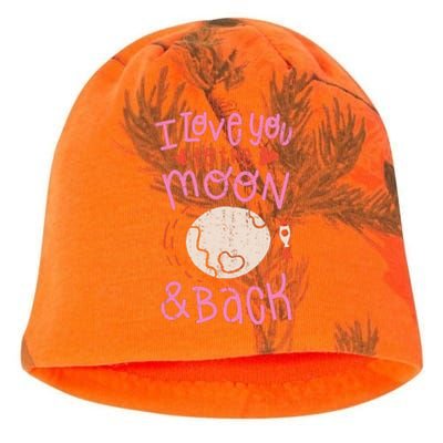 I Love You To The Moon And Back Kati - Camo Knit Beanie