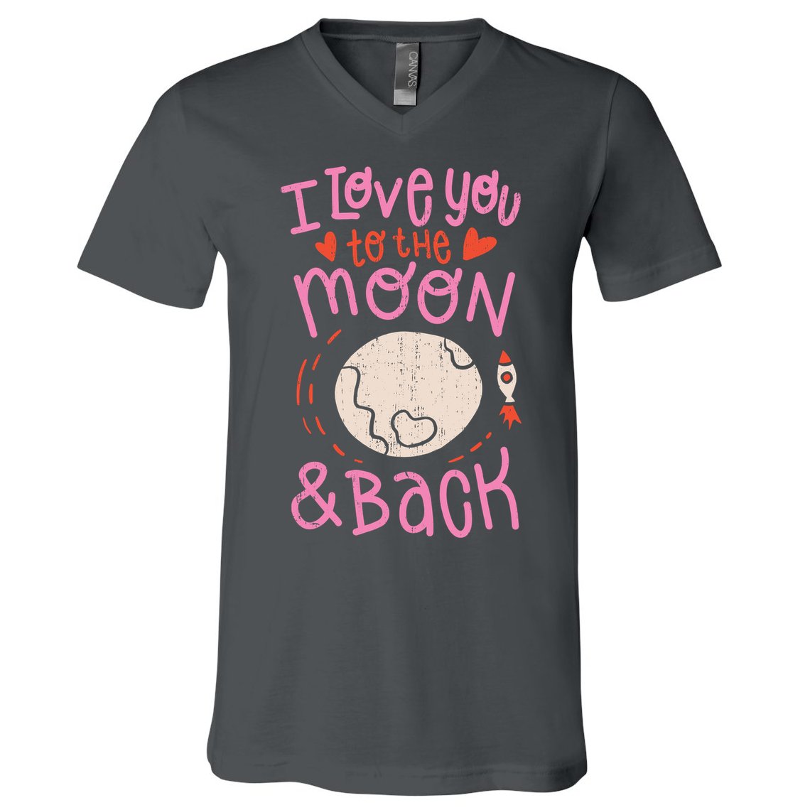 I Love You To The Moon And Back V-Neck T-Shirt