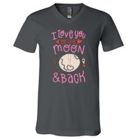 I Love You To The Moon And Back V-Neck T-Shirt