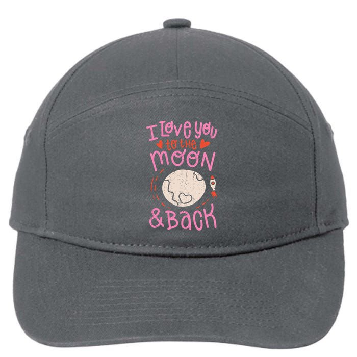 I Love You To The Moon And Back 7-Panel Snapback Hat