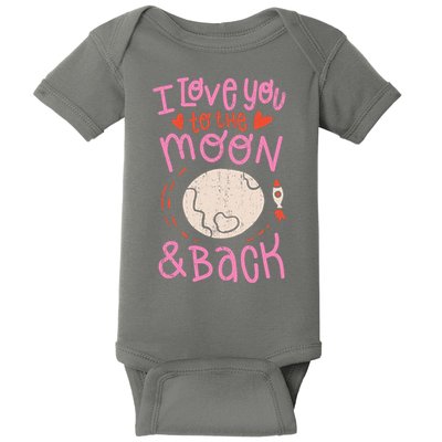 I Love You To The Moon And Back Baby Bodysuit