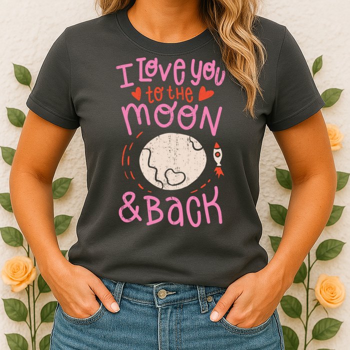 I Love You To The Moon And Back Womens T-Shirt