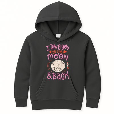 I Love You To The Moon And Back Kids Hoodie