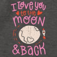 I Love You To The Moon And Back Vector Backpack