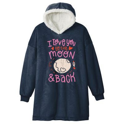 I Love You To The Moon And Back Hooded Wearable Blanket