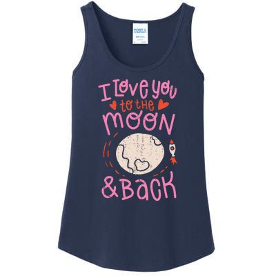 I Love You To The Moon And Back Ladies Essential Tank