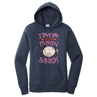 I Love You To The Moon And Back Women's Pullover Hoodie