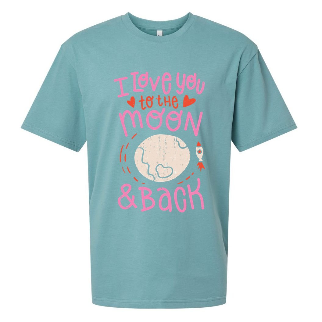 I Love You To The Moon And Back Sueded Cloud Jersey T-Shirt