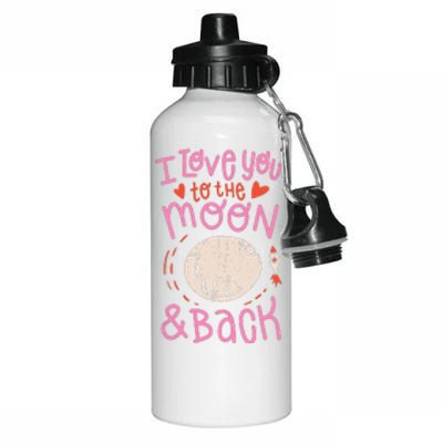 I Love You To The Moon And Back Aluminum Water Bottle