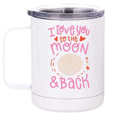 I Love You To The Moon And Back 12 oz Stainless Steel Tumbler Cup