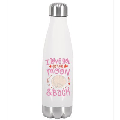 I Love You To The Moon And Back Stainless Steel Insulated Water Bottle