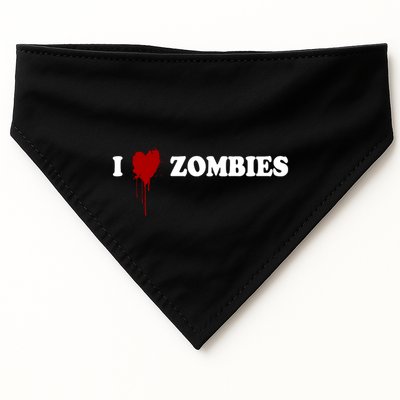 I Love Zombies USA-Made Doggie Bandana