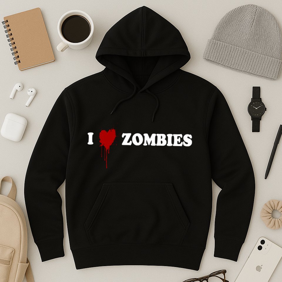 I Love Zombies Hoodie