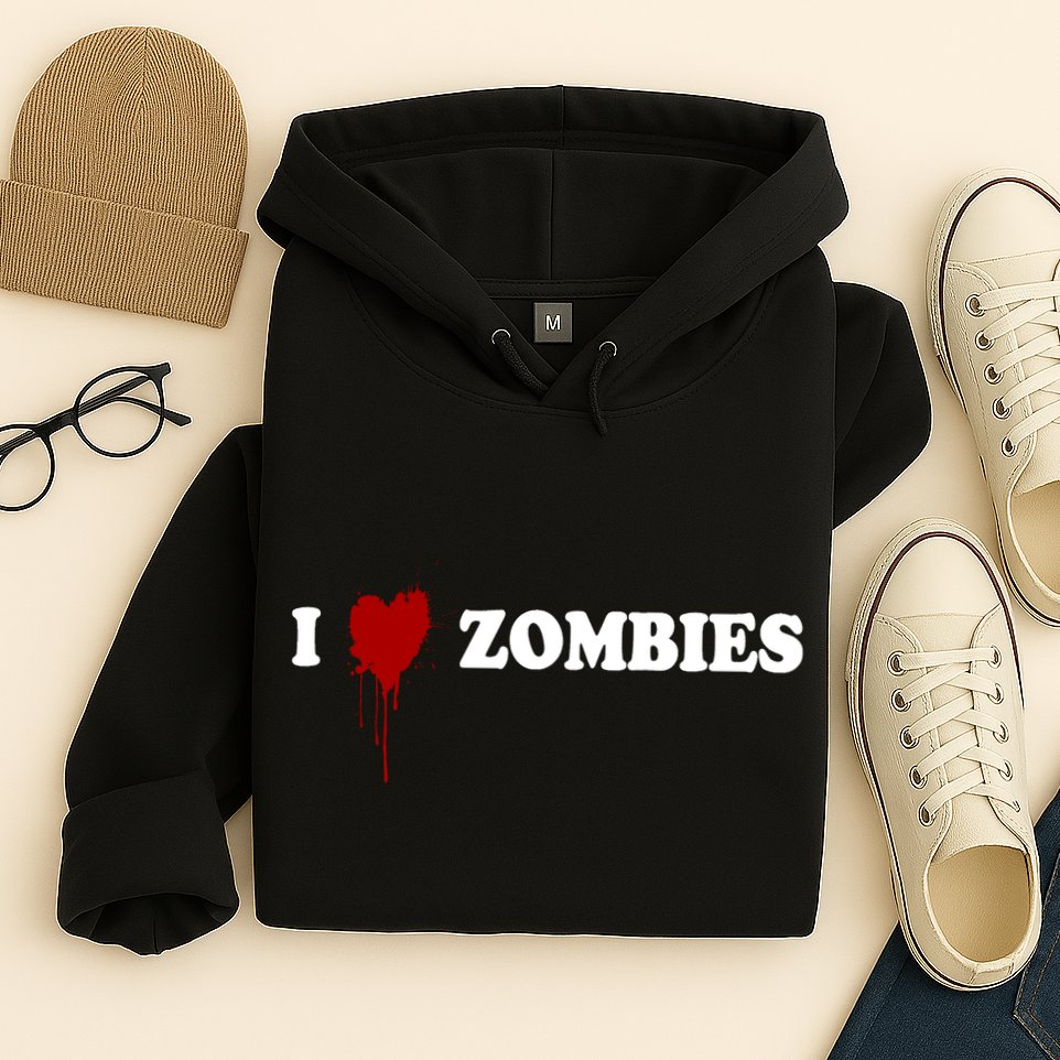I Love Zombies Hoodie
