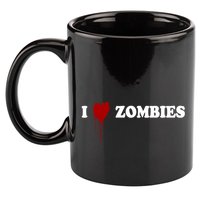 I Love Zombies 11oz C Handle Ceramic Mug
