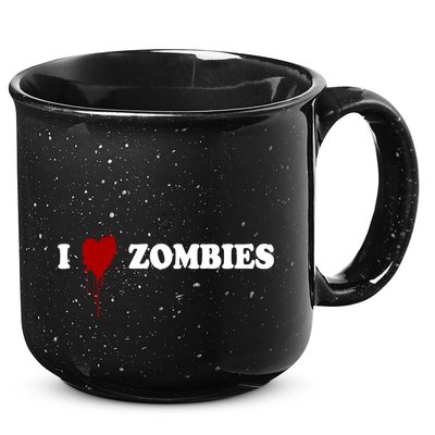 I Love Zombies 15oz Campfire Ceramic Mug