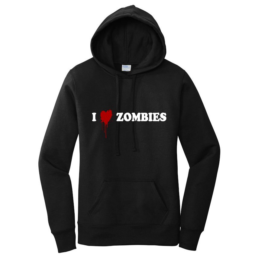 I Love Zombies Women's Pullover Hoodie