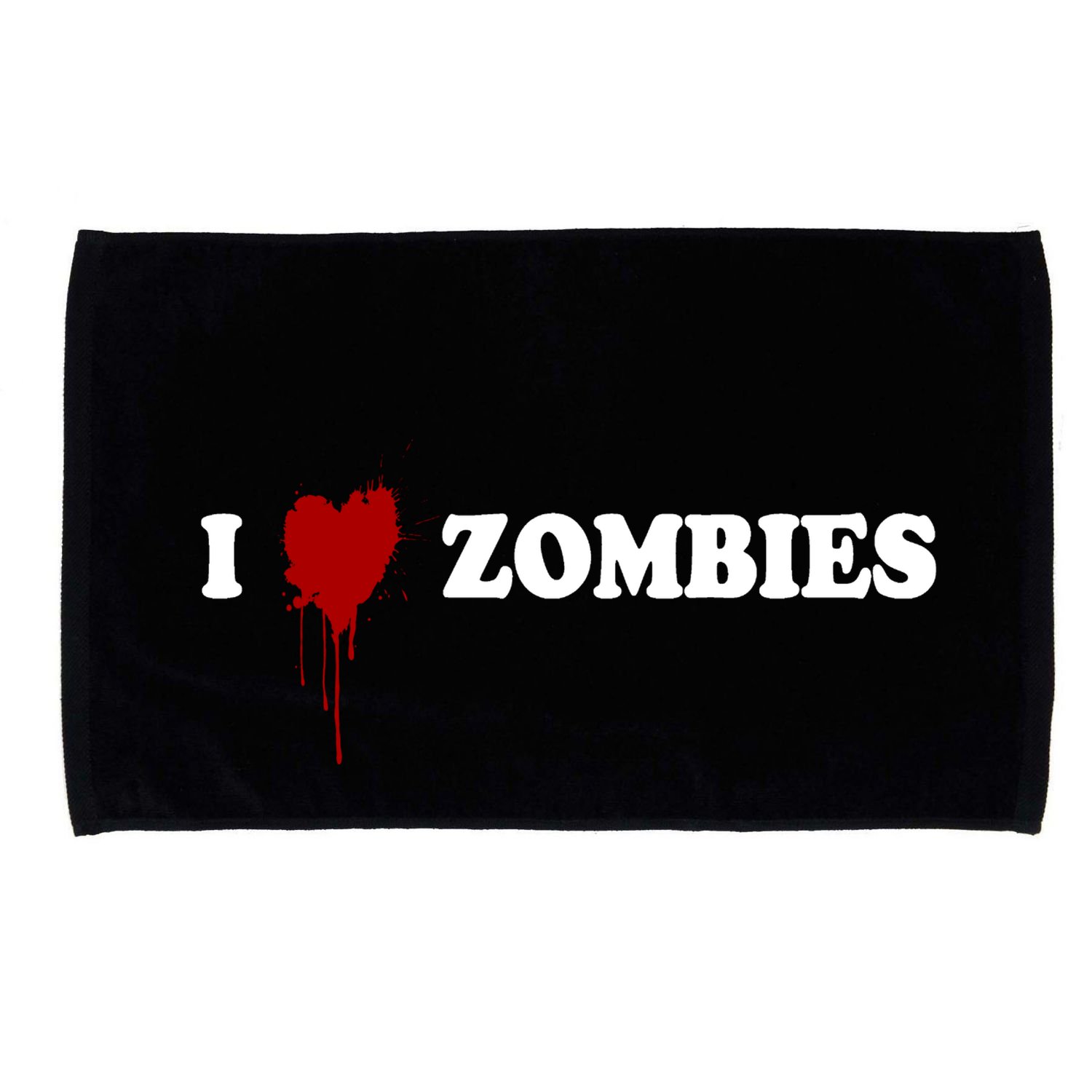 I Love Zombies Microfiber Hand Towel