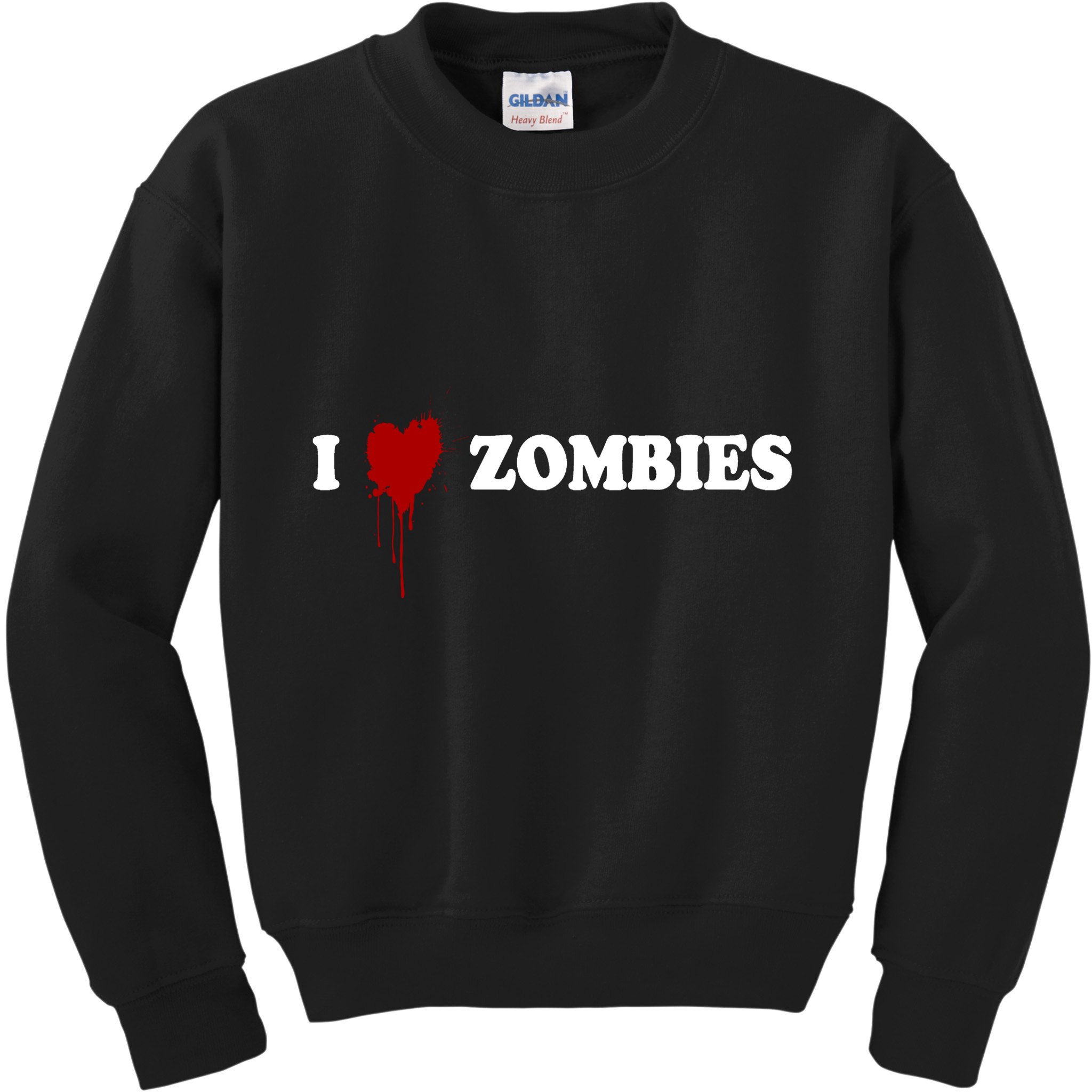 I Love Zombies Kids Sweatshirt