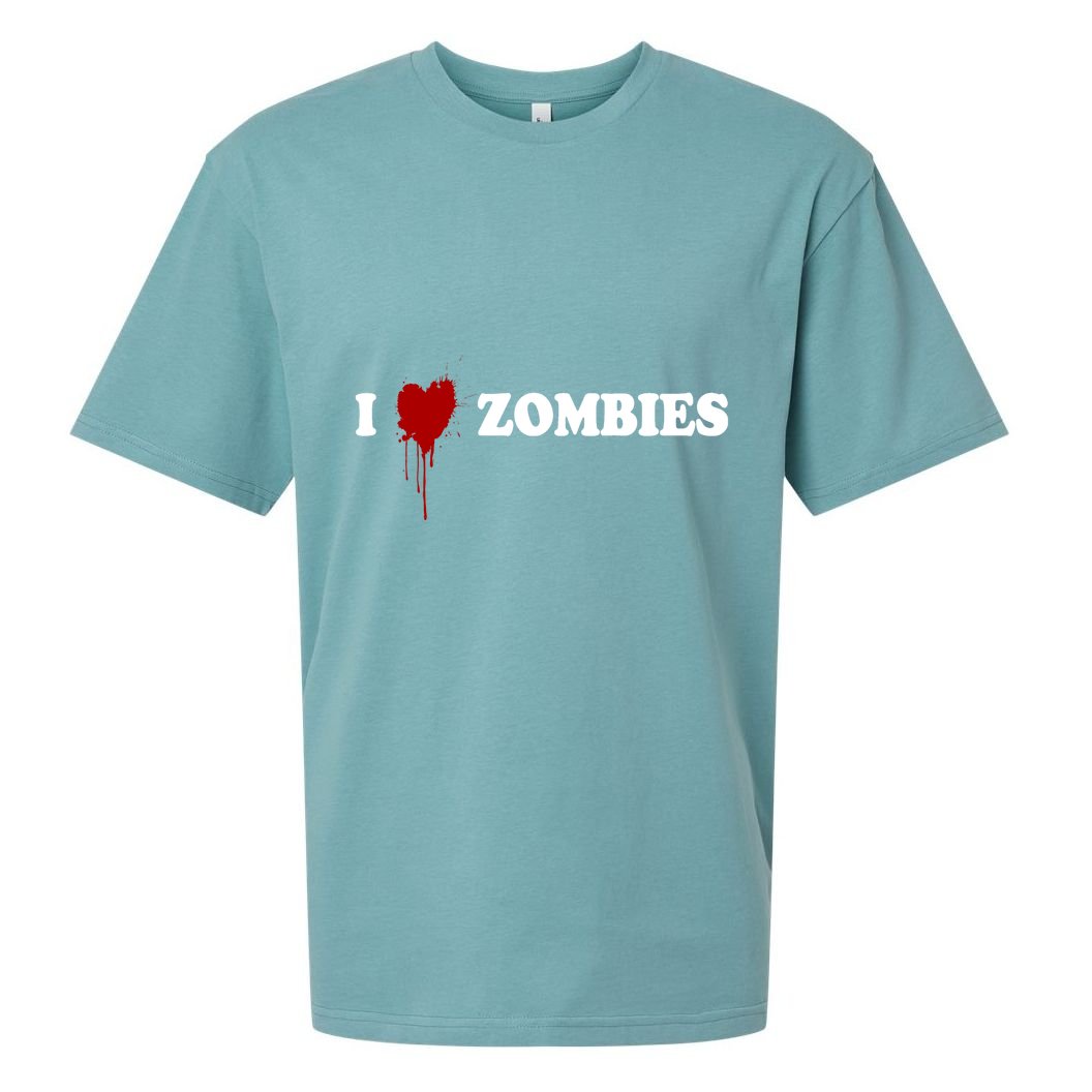 I Love Zombies Sueded Cloud Jersey T-Shirt