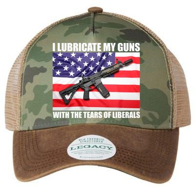 I Lubricate My Guns With Tears Of Liberals Legacy Tie Dye Trucker Hat