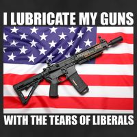 I Lubricate My Guns With Tears Of Liberals 7 Panel Mesh Trucker Snapback Hat