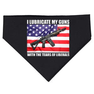 I Lubricate My Guns With Tears Of Liberals USA-Made Doggie Bandana