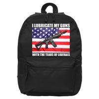 I Lubricate My Guns With Tears Of Liberals 16 in Basic Backpack