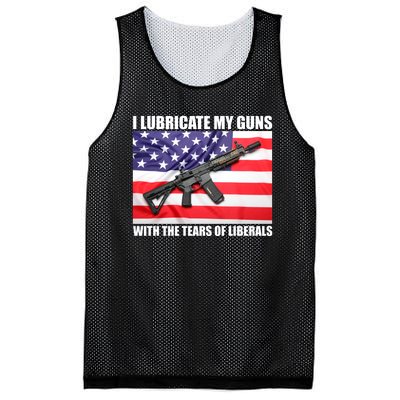 I Lubricate My Guns With Tears Of Liberals Mesh Reversible Basketball Jersey Tank