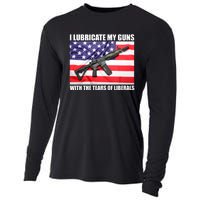 I Lubricate My Guns With Tears Of Liberals Cooling Performance Long Sleeve Crew