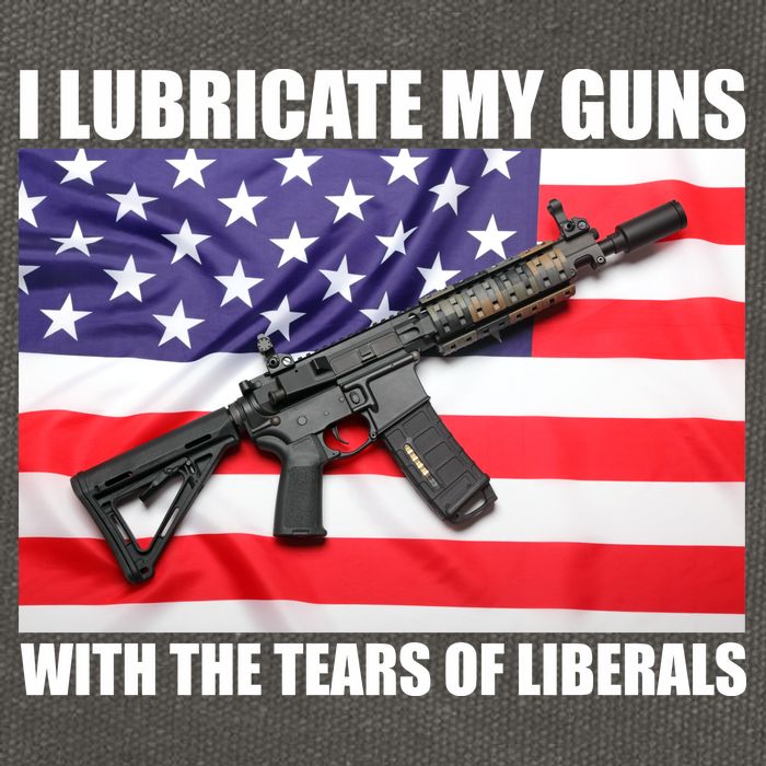 I Lubricate My Guns With Tears Of Liberals Cotton Canvas Backpack