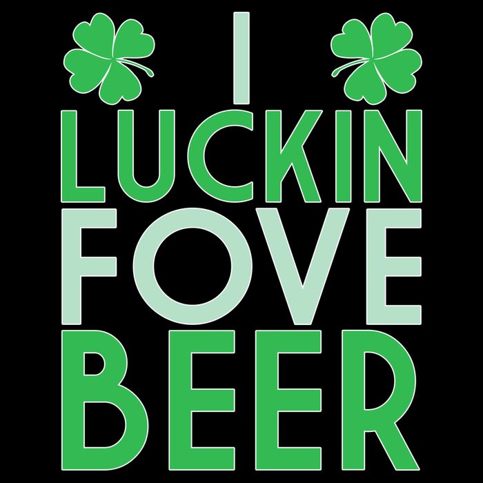 I Luckin Fove Beer Button
