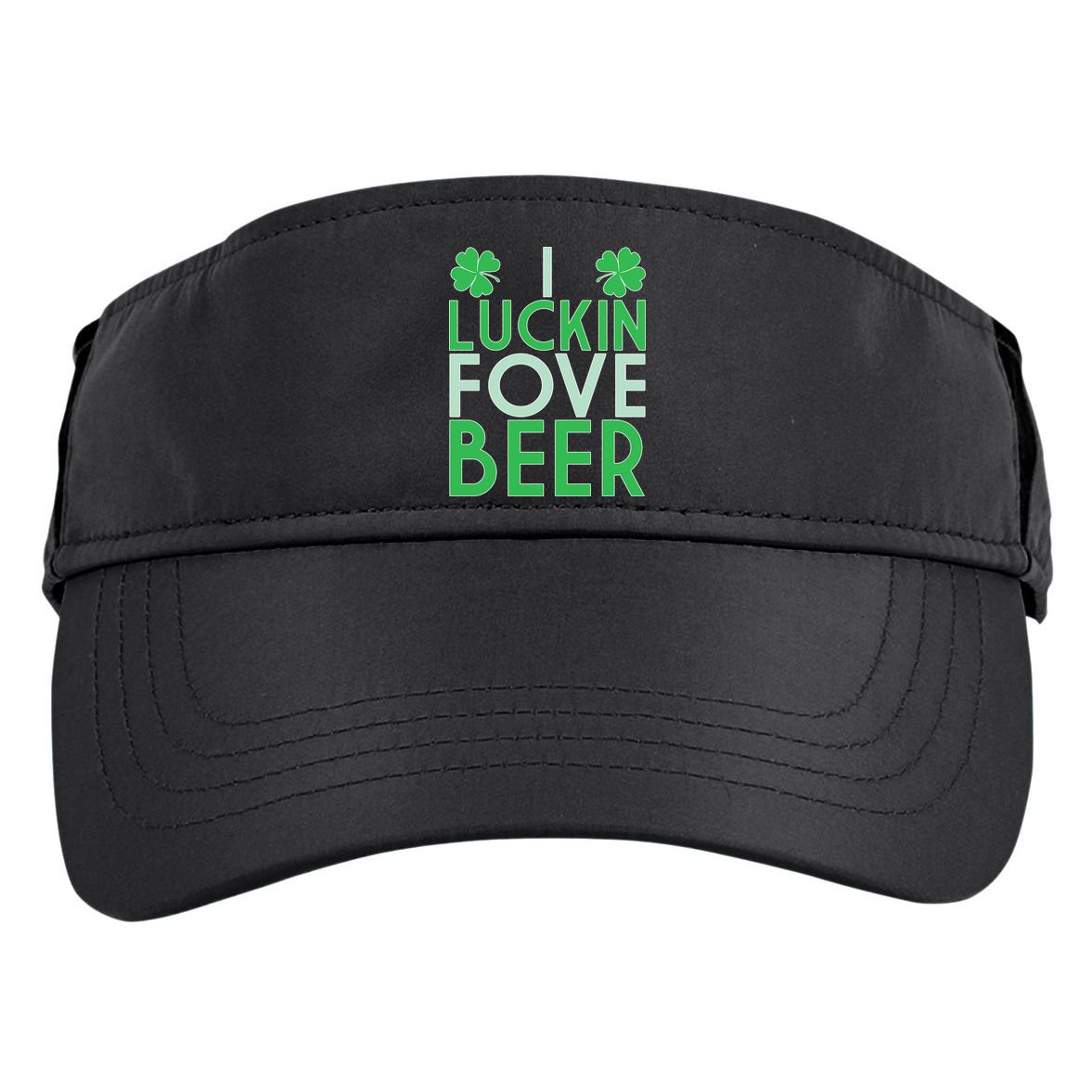 I Luckin Fove Beer Adult Drive Performance Visor
