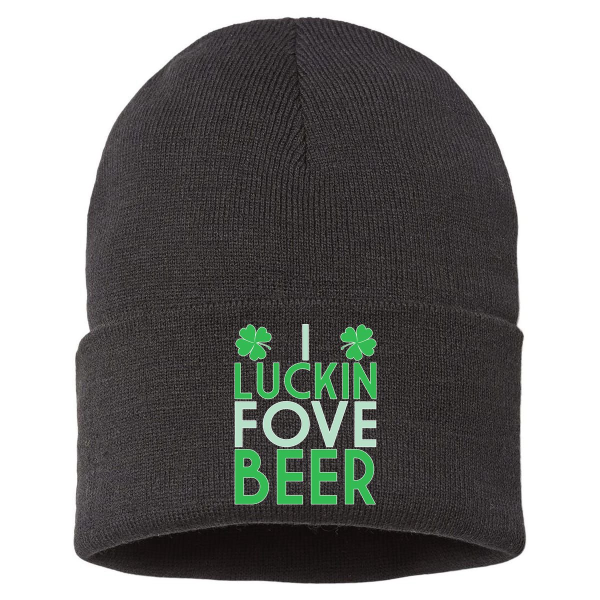 I Luckin Fove Beer Sustainable Knit Beanie