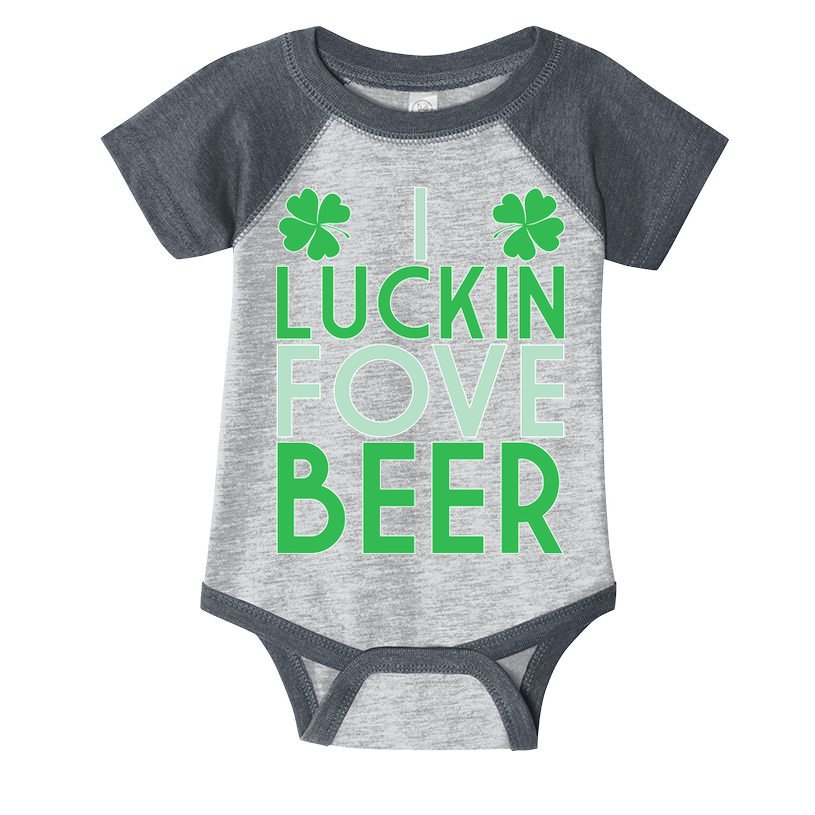 I Luckin Fove Beer Infant Baby Jersey Bodysuit
