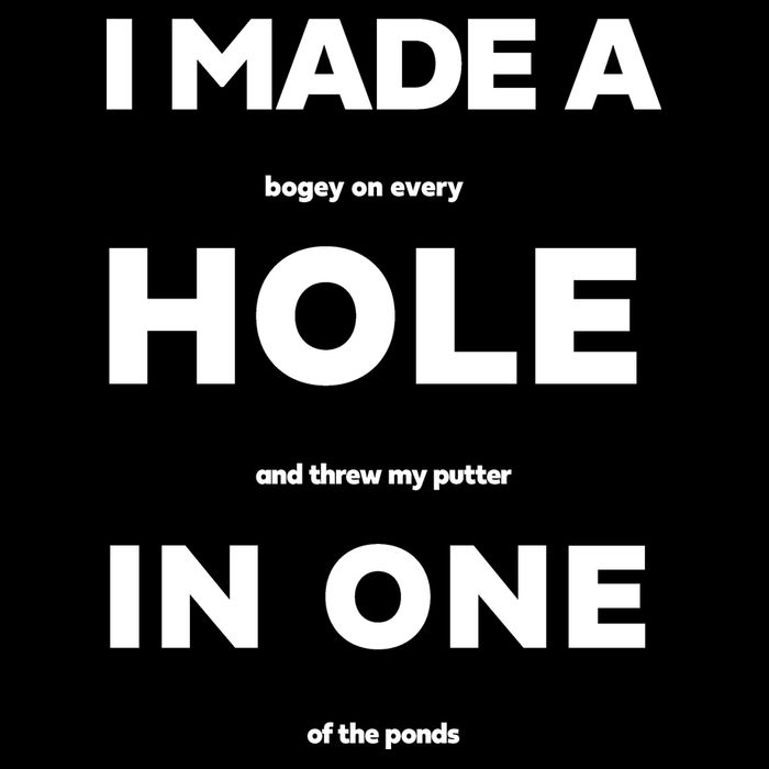 I Made A Hole In One Funny Golf Sustainable Bucket Hat