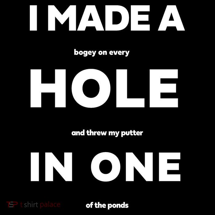 I Made A Hole In One Funny Golf Drawstring Bag