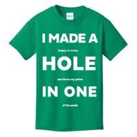 I Made A Hole In One Funny Golf Kids T-Shirt
